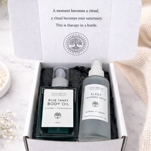 blue tansy pillow spray