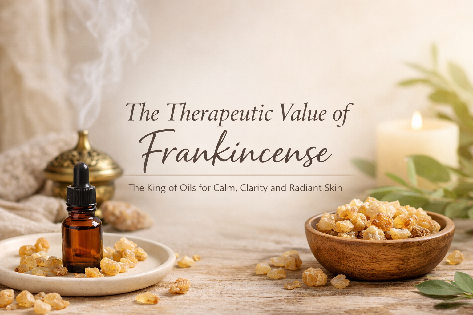 Pure Frankincense Essential Oil for Emotional Balance & Skin Support